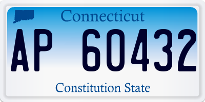 CT license plate AP60432