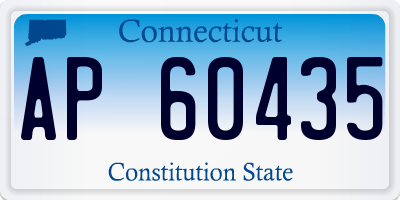 CT license plate AP60435