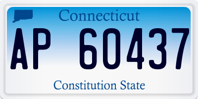 CT license plate AP60437