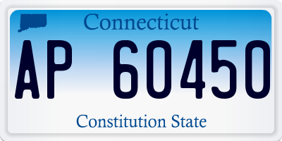 CT license plate AP60450