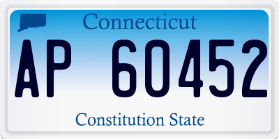 CT license plate AP60452
