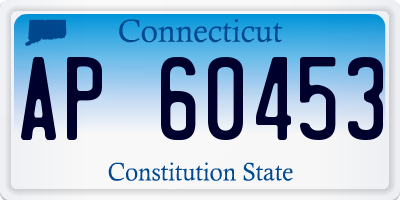 CT license plate AP60453