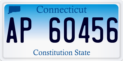 CT license plate AP60456