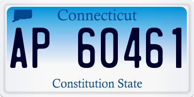 CT license plate AP60461
