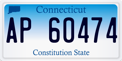 CT license plate AP60474