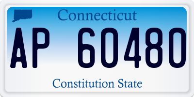 CT license plate AP60480