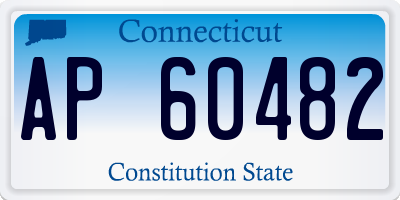 CT license plate AP60482