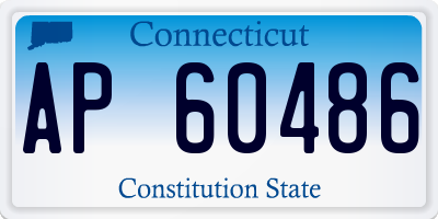 CT license plate AP60486