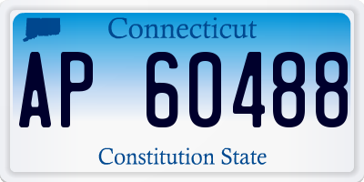 CT license plate AP60488