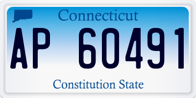 CT license plate AP60491