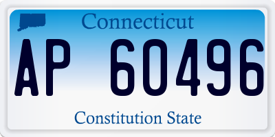 CT license plate AP60496