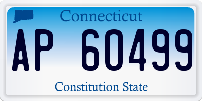 CT license plate AP60499