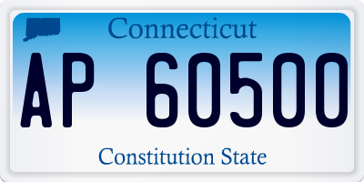 CT license plate AP60500