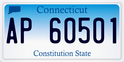CT license plate AP60501
