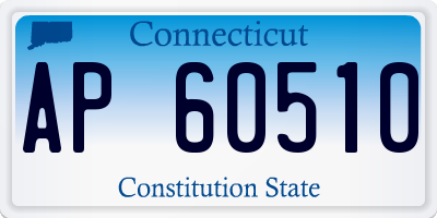 CT license plate AP60510