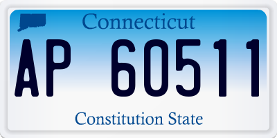 CT license plate AP60511