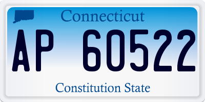 CT license plate AP60522
