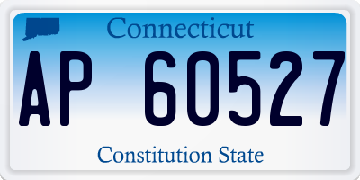 CT license plate AP60527