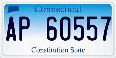 CT license plate AP60557