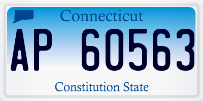 CT license plate AP60563