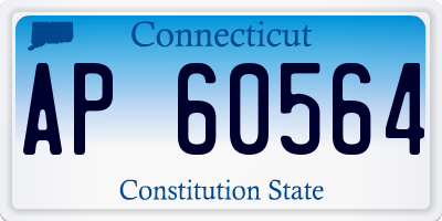 CT license plate AP60564