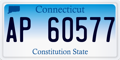 CT license plate AP60577