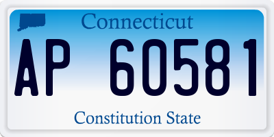 CT license plate AP60581