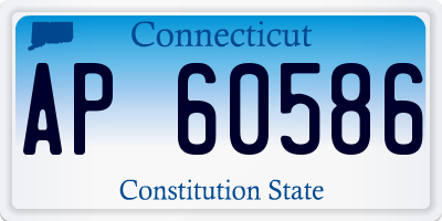 CT license plate AP60586