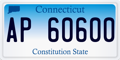 CT license plate AP60600