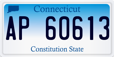 CT license plate AP60613