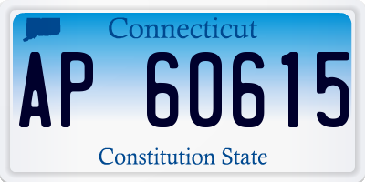 CT license plate AP60615