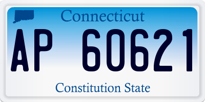 CT license plate AP60621
