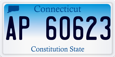 CT license plate AP60623