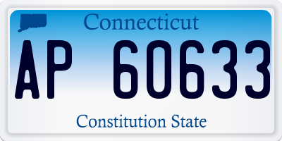 CT license plate AP60633