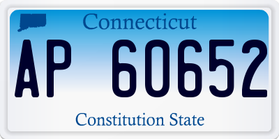 CT license plate AP60652