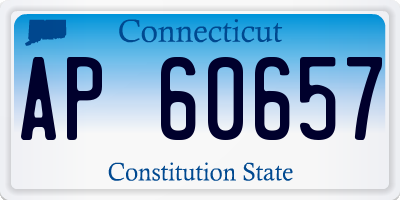 CT license plate AP60657