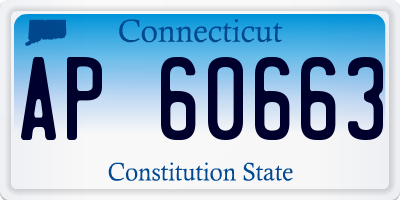 CT license plate AP60663