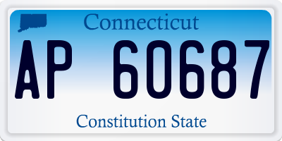 CT license plate AP60687