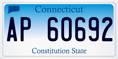 CT license plate AP60692