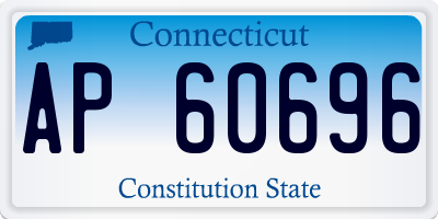 CT license plate AP60696