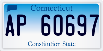 CT license plate AP60697