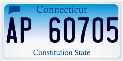 CT license plate AP60705