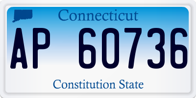 CT license plate AP60736