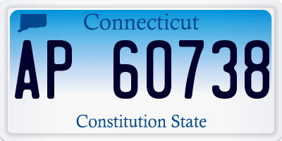 CT license plate AP60738