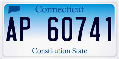 CT license plate AP60741