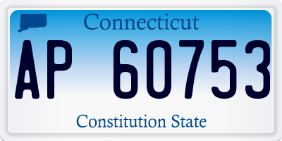 CT license plate AP60753