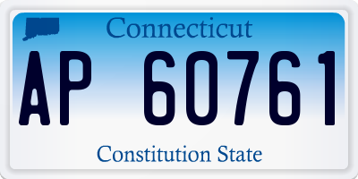 CT license plate AP60761