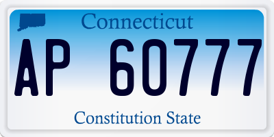 CT license plate AP60777