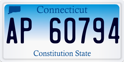 CT license plate AP60794