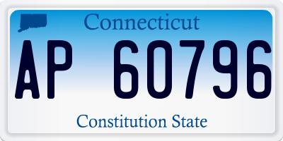 CT license plate AP60796